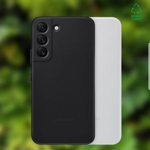 Samsung S22 black leather case